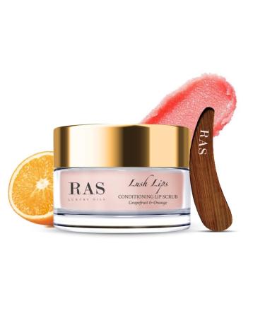 Lips Conditioning & Brightening Lip Scrub - Vegan Grapefruit & Orange Exfoliator for Men & Women | Nourishes & Reduces Pigmentation - 8g - Buy Online on GoSupps.com