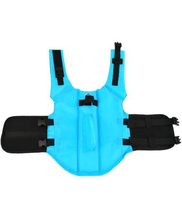 Fonlam Dog Life Jacket - Blue Vest for Small & Medium Dogs Safe Swimming Pool & Lifeguarding Vest - Buy Online on GoSupps.com