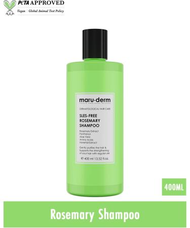 Maruderm Rosemary Shampoo without SLES Gentle & purifying cleansing stimulates the scalp and revitalizes the hair 400 ML - Buy Online on GoSupps.com