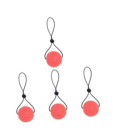 Fomiyes 4 pieces handle ball baoding balls wristwit fingerball fingering training devices balls decompress fittings TPE TPE strengths pink fitness ball for stress relief