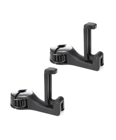 Enlace rear hooks for car seats with cell phone holder car seat hooked car headrest cell phone holder hidden hook car headrest hooks for bag wallet handbags silver 2 pieces