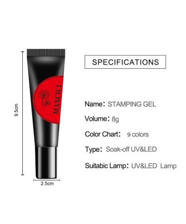 Nail Stamping Plate Gel Set - 23 pcs Kit with 10 Stamping Plates, 10 Colors Stamp Gel, Nail Stamper, Scraper, Storage Bag - Leaf, Flower, Animal, Butterfly, Holiday Lace Design - Square Nail Stamping Plates - Buy Online on GoSupps.com