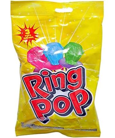 Ring Pop - Total of 6 Ring Pops (2 Bags of 3 Net Weight 120g) - Buy Online on GoSupps.com