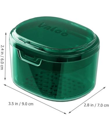 Minkissy Retainer Storage Box - Small Braces Bag & Cleaner Case for Dentures | Travel & Bathroom Organizer - Buy Online on GoSupps.com