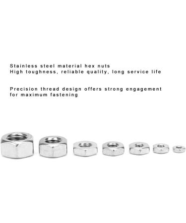 Stainless Steel 360pcs with Hex Nuts Coarse Thread American System UNC Nuts Fasteners - Buy Online on GoSupps.com