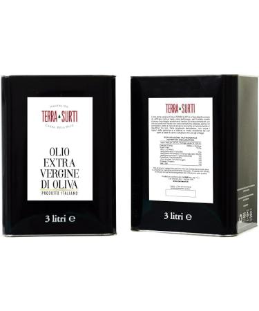 EARTH SURTI TERRA SURTI Extra Virgin Olive Oil 100 Italian 3 Liter Can Harvest 20242025 - Buy Online on GoSupps.com