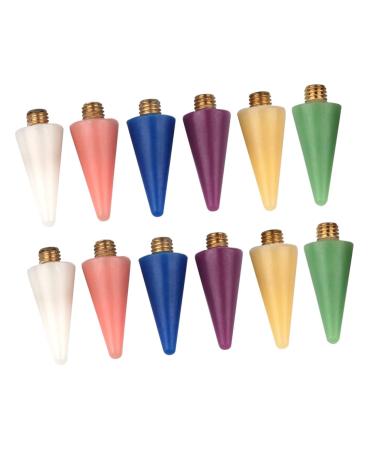 FRCOLOR Pen Nail Art Point Crayon nail pen wax Manicure Drill Dotting Pen Heads dotting pen tip wax pen nails rhinestones rhinestone pen Manicure tools metal Tools 2.2x1.04cm Assorted Color