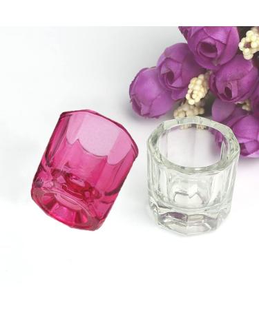 Drehdy 4 PCS Nail Art Acrylic Liquid Powder Dappen Dish Glass Set - Buy Online on GoSupps.com