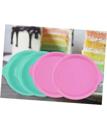 MAGICLULU 12 Pcs Round Griddle Non Stick Cake Mold Layer Cake Pan Silicone Bakeware Rainbow Cake Pans Rainbow Cake Baking Pan Silicone Cake Mold Round Baking Pan Baking Supplies Heart-Shaped 17 17 2.5cmx3pcs - Buy Online on GoSupps.com