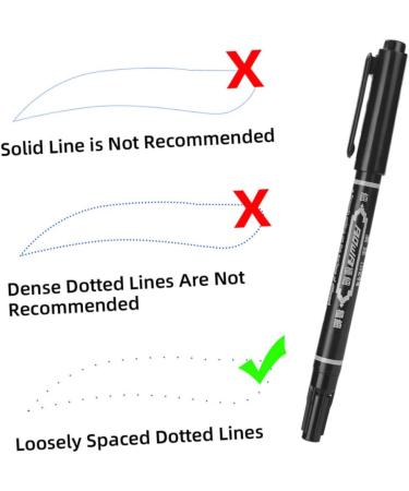 Didiseaon 30 Pcs Eyebrow Marker Pen Beauty Marker Cosmetic Liner Salon Mapping Pen Marker Pens Plastic Black - Buy Online on GoSupps.com