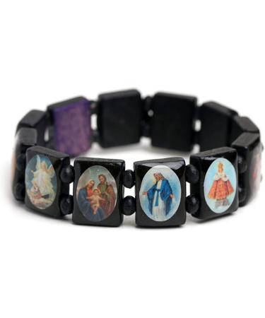 Oralgo Rosary Bracelet | Handmade Wooden Catholic Bangle with Colorful Pearls | International Shipping Available - Buy Online on GoSupps.com