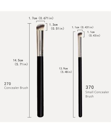 REQAG 3 Pieces Makeup Brushes Concealer Brush Foundation Brush with Soft Synthetic Fiber for Concealer Liquid Foundation - Buy Online on GoSupps.com