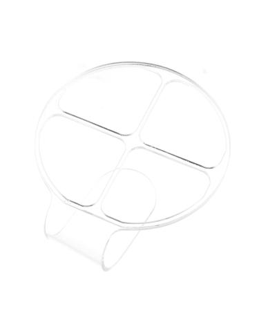 Palettes De Maquillage Acryliques Transparentes Rond 4 Compartiments Portables Pour Nail Art Salon Professionnel Usage Esth tique