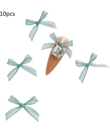 10x/Set Organza Bowknot Nail Black White Nails Art Nails Art Decoration Nail Supplies For Salons 10x Nail Nails Art Champagne Organza Bowknot Nail Multi-color - Buy Online on GoSupps.com