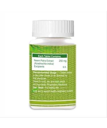 Neem Capsules Supplement for Hair Body Clean and Healthy Skin Pure Herbs for Skin Wellness Improves Skin Health -60 Capsules - Buy Online on GoSupps.com