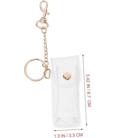  BIUDECO Mini Wallet Makeup Tote Holder Transparent Key Ring Lipstick Pouch Pouch Lipstick Sleeve Pouch Pvc Key Ring Cover - Buy Online on GoSupps.com