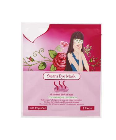 KONGDY 16 Packs Steam Eye Masks for Dry Eyes SPA Warm Eye Mask Relief Eye Fatigue Hot Sleep Eye Mask for Puffy Eyes Mask Disposable Moist Heating Compress Pads for Sleeping Rose