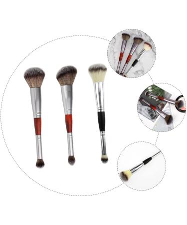 Outanaya 3pcs Double-ended Makeup Brush Eyeshadow Brush Double Head Brush Foundation Artificial Fiber - Buy Online on GoSupps.com