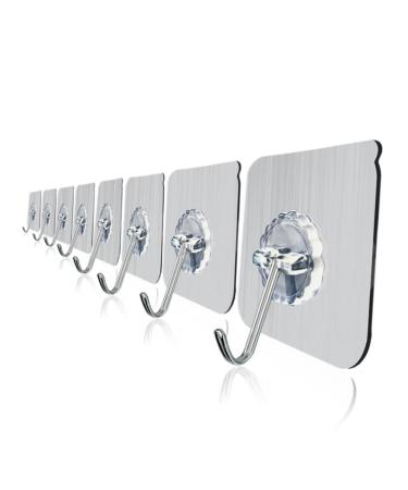Alipis 10pcs Ceiling Hooks Wall Hooks Sticky Hangers Adhesive Hooks Sticky Hook Nail Coat Hanger medium As Shown