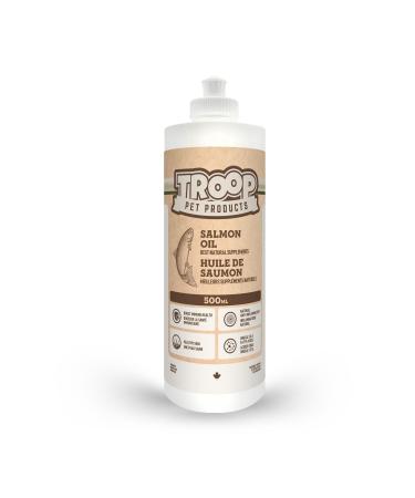 Troop Pet Products Salmon Oil Fully Natural Single Ingredient for Decreased Inflammation Shedding and Joint Discomfort (500ml)