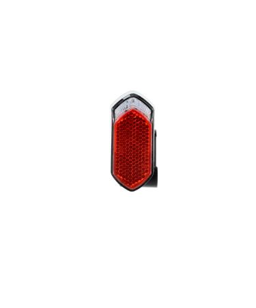 Fischer bicycle Dynamo LED rear light for protective sheet and strut fastening with integrated reflector splash water protection according to IP44 StVZO lamps