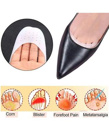 Silicone Ballet Pointe Toe Pads - 3 Pairs | Toe Cap Protector for High Heels & Ballet Shoes | Breathable White Toe Cushion Pads - Buy Online on GoSupps.com