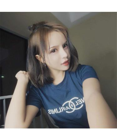 Short Bobo Wig with Bangs - Dark Brown Female African Fashion Headgear | International Shipping - Buy Online on GoSupps.com