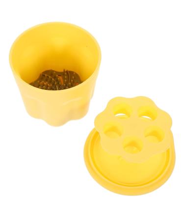 1set Makeup Brush Cleaning Bowl Cosmetics Brush Scrubber Cosmetic Brush Cleaner Brush Rinsing Bowl Brush Clean Cushion Brush Cleaning Mat Makeup Brush Cleaner Brush Cleaner Kit Yellow