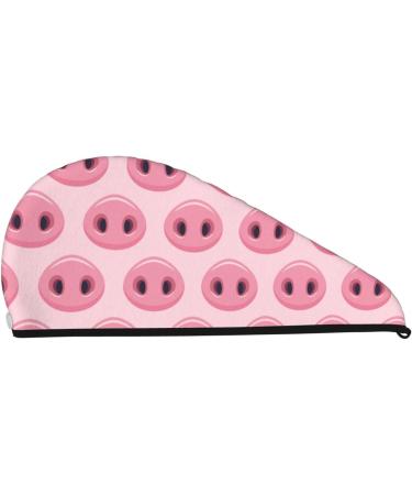 Pig Nose Microfiber Hair Towel - Super Absorbent Coral Velvet Wrap for Long Curly Thick Hair | Quick Dry Cap for Women - Buy Online on GoSupps.com