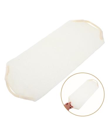 FRCOLOR 4pcs Back Rub Bath Towel - Exfoliating Back Scrubber Set for Long Body Scrub & Shower - Soft Nylon Bath Sponges - 46x21cm - Beige - Buy Online on GoSupps.com