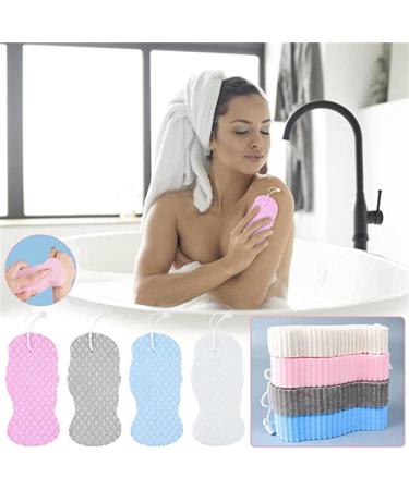 Super Soft Exfoliating Bath Sponge for Adults, Children, and Pregnant Women - Reusable Ultra Soft Shower Sponge (Blue) - Buy Online on GoSupps.com