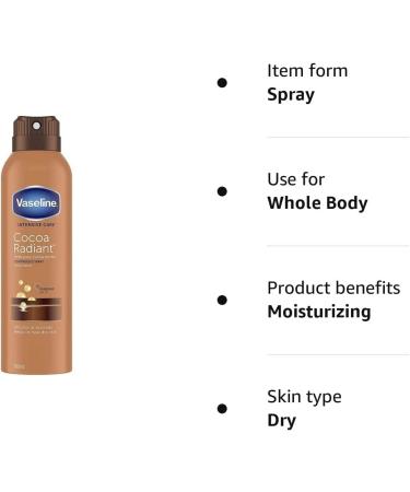 Vaseline Spray and Go Body Moisturiser Cocoa 190 ml - Buy Online on GoSupps.com