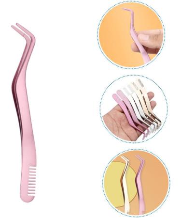 FRCOLOR 2pcs Eyelash Tweezers Set - Professional Stainless Steel Lash Applicators for Eyelash Extensions & Makeup - Ideal Beauty Tool for Women - Buy Online on GoSupps.com