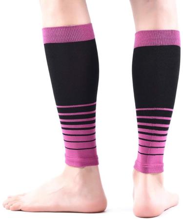 BESPORTBLE Calf Support Sleeve - Compression Wraps for Runners & Bike - Elastic Toeless Sock for Legs - Purple Leg Guard Shin Brace - Best Muscle Support for Sports - Buy Online on GoSupps.com