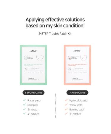 RNW Der. Esthe Dual Derm Spot Patch Set - Hydrocolloid Acne Blemish Covers (70EA) | Invisible Pimple Care | Korean Skincare for All Day Use - Buy Online on GoSupps.com