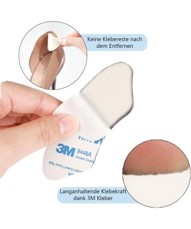 Premium 3M Glue Heel Cushion - 6pcs Anti-Slip Pads for Large Shoes - Comfort & Protection against Blisters Heel Spurs & Friction - Unisex Multicolored Heel Pillows - Buy Online on GoSupps.com
