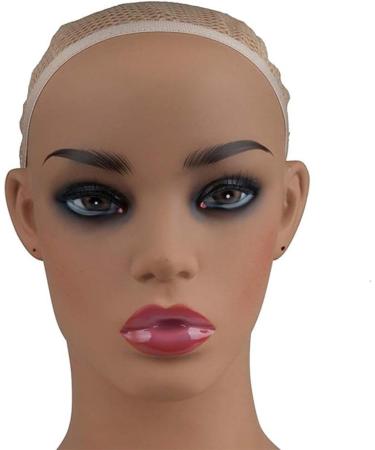 Realistic Ruixflr Female Shop Window Doll Head - PVC Display for Wigs Earrings Necklaces & Accessories - Buy Online on GoSupps.com