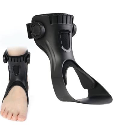 Ankle Braces Black Adjustable Foot Drop Postural Corrector For Foot Drop Plantar Fasciitis Achilles Tendonitisinjury Recover (Color : Left Size : X-Large) X-Large Left