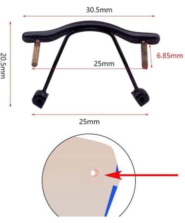 MAYABI Metal Replacement Nose Bridge for Rimless Eyeglasses - 1 Piece Eyeglass Repair (Purple) | International Shipping - Buy Online on GoSupps.com