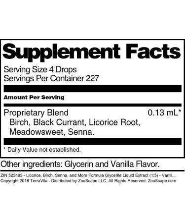 Bowel Cleansing Formula Glycerite Liquid Extract - Vanilla Flavor | 1 oz | International Shipping Available - Buy Online on GoSupps.com