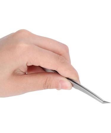 Precision Stainless Steel Tweezers - Slant Tip for Eyelash Plant Grafting & Hair Removal | International Shipping Available - Buy Online on GoSupps.com