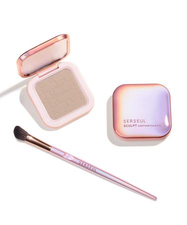Serseul Contour Palette - Highly Pigmented Face Sculpting Powder for Contouring - #3 Grey Brown - Buy Online on GoSupps.com