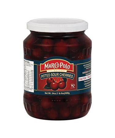 Marco Polo Pitted Sour Cherries - 24 oz | Premium Quality Fruit - Buy Online on GoSupps.com