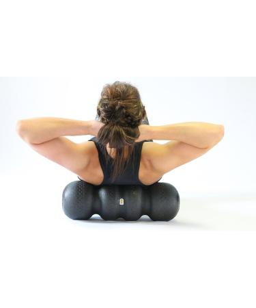Rollga Foam Roller - 18 Black Hard Density for Muscle Recovery, Flexibility, Back & Neck Massage, Exercise - Buy Online on GoSupps.com