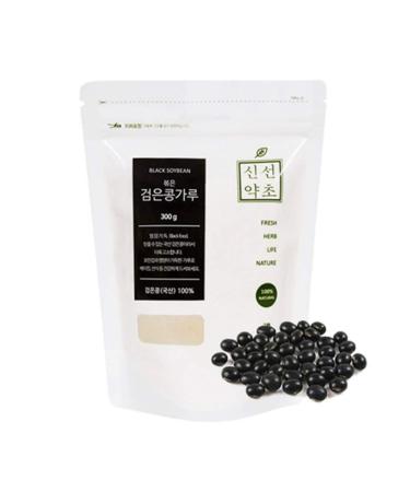 K-Herb Korean Roasted Black Soy Bean Powder | 300g | 1 Pack, 100% Natural, Nourishing Black Food, Rich & Savory,