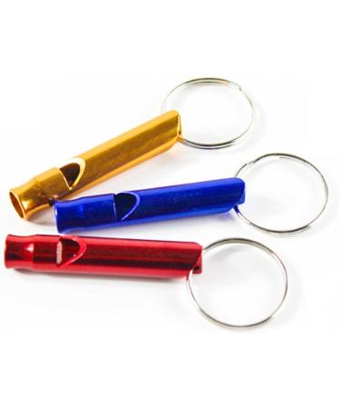 14-Piece Aluminum Alloy Sport Whistle Set | Emergency Whistles with Key Rings | Ideal for Referees Hiking Camping & Climbing - 7 Colors - Buy Online on GoSupps.com