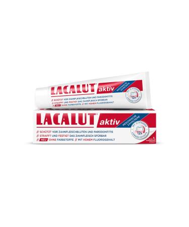Lacalut active toothpaste 100ml toothpaste immediately noticeable tightening and consolidation of the gums effective dental care & gum care 1 x 100ml - Buy Online on GoSupps.com