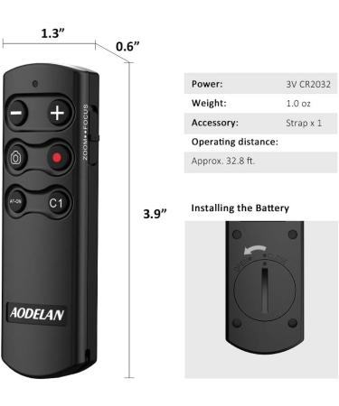 Wireless Shutter Release Remote Control for Sony A7 III, A7R III, A6100, A6400, A6600, RX100 VII, RX0 II, A7R IV, A9, A9 II, ZV-1, A7C - Buy Online on GoSupps.com