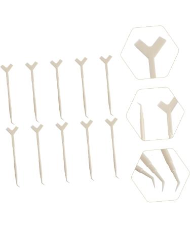 DOITOOL 30 Pcs Y-Shaped False Eyelash Brushes - Mini Lash Comb & Lift Tool for Perfect Eyelash Perm | Premium Quality Eyelash Separator & Guide White - Buy Online on GoSupps.com