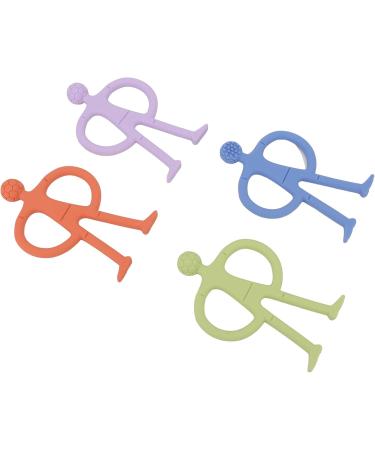 RvSky Newborn Chew Toys - 4 Pack Baby Teether Silicone | Soft Grip Teething Relief for Infants - Buy Online on GoSupps.com